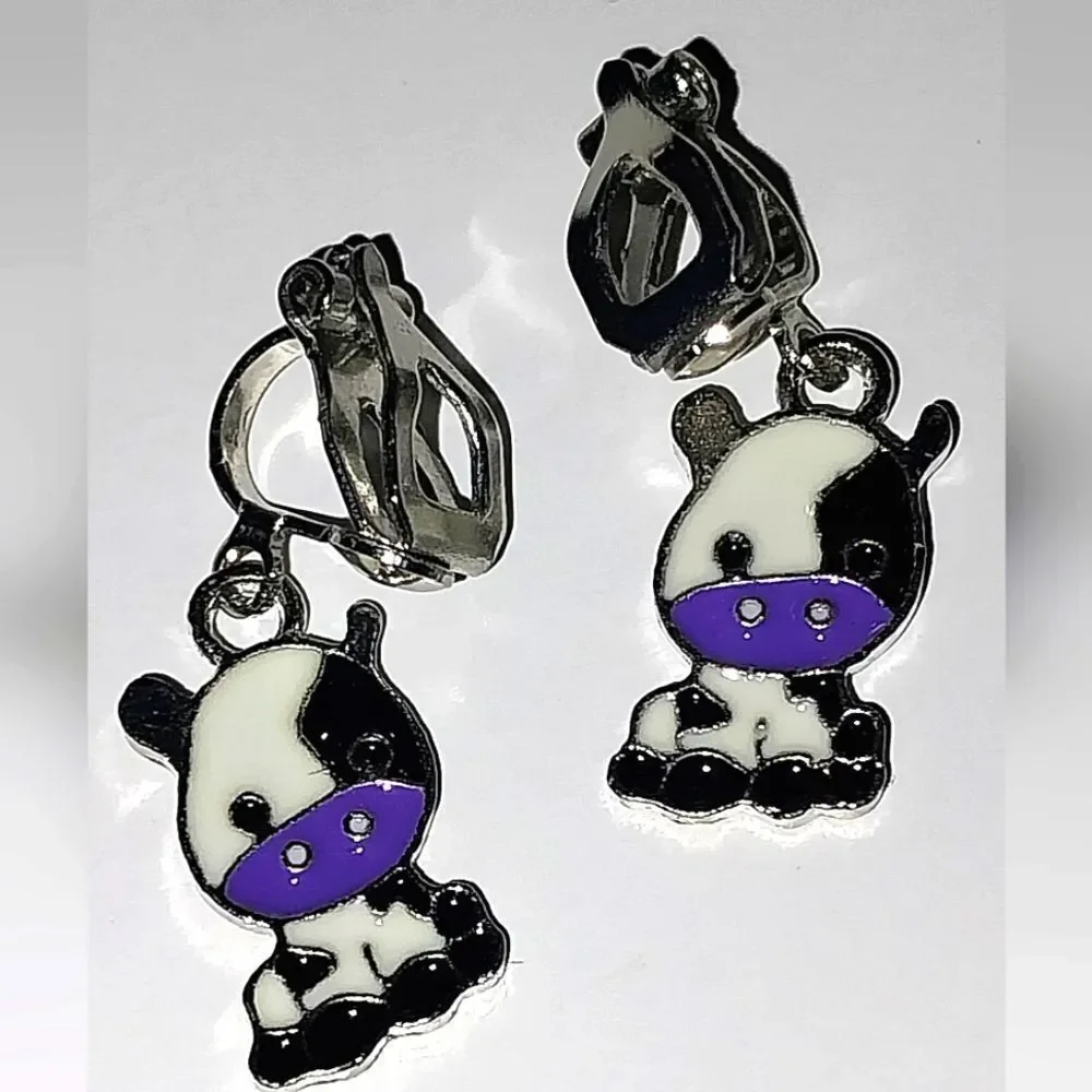 Super cute kid's fashion clip-on earrings
